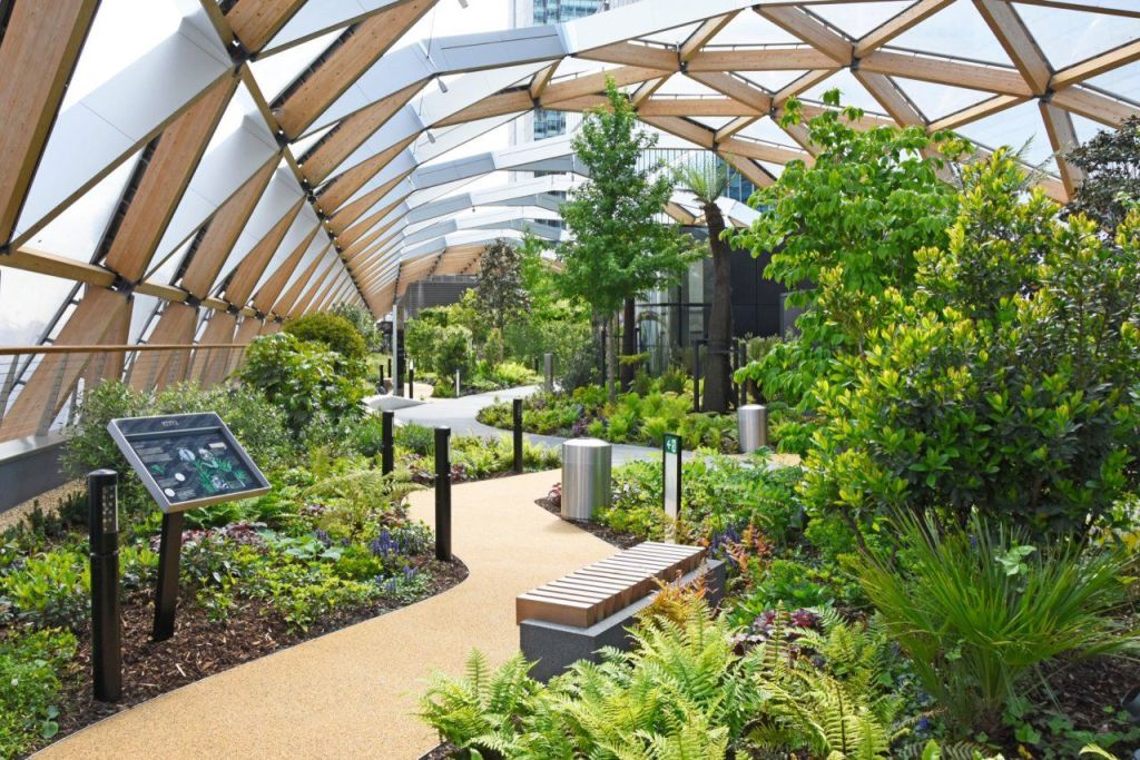 Crossrail place roof garden by Gillespies