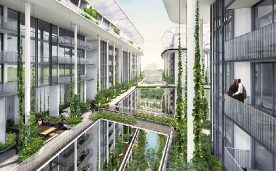 新加坡雨林复合式公寓楼住宅 The Tembusu by tierra design by Tierra Design (S ...