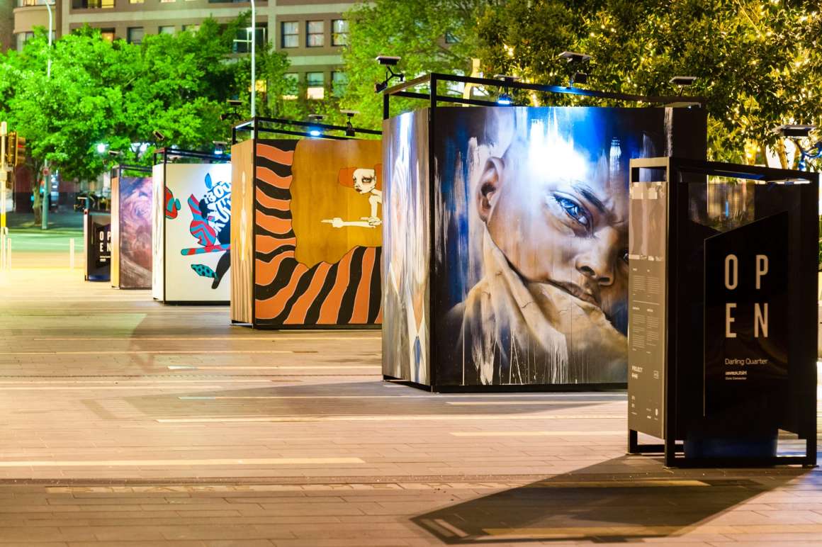 Darling Quarter Commercial street art installation mooool