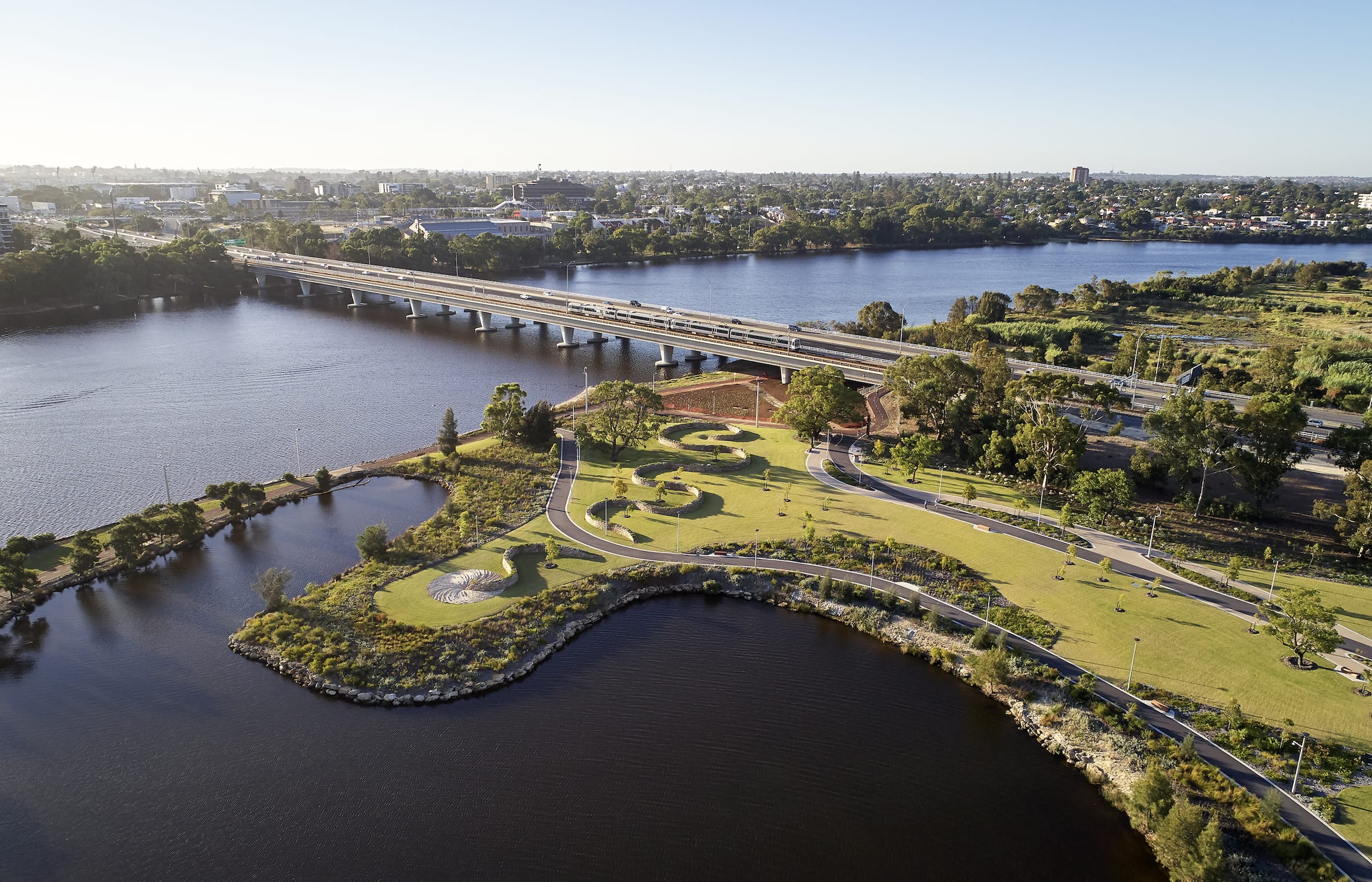 studio珀斯体育场公园及雪佛龙公园 stadium park & chevron parkland