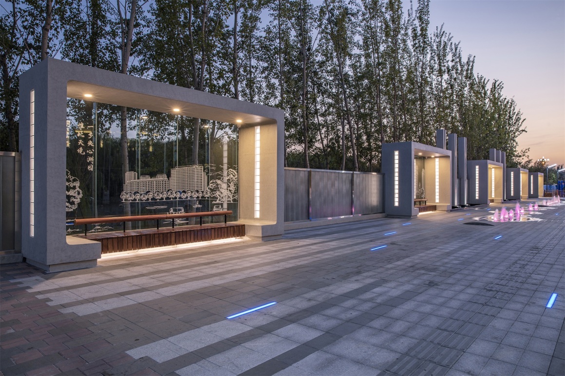 A sSmall Linear Park On The Street Of Cangzhou By Farmerson Architects ...