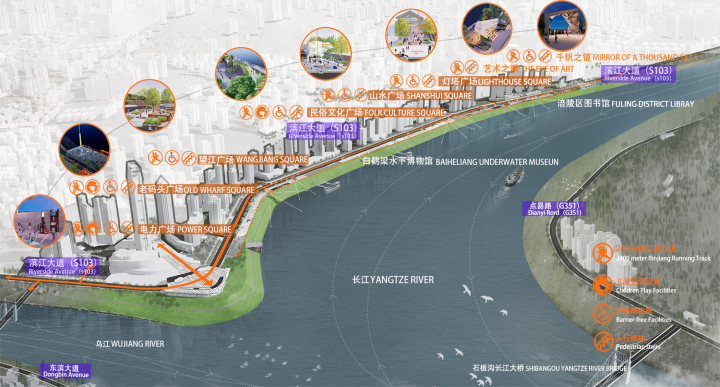 涪陵滨江带城市公共空间景观规划,重庆 / 象界设计机构 – mooool木藕设计网