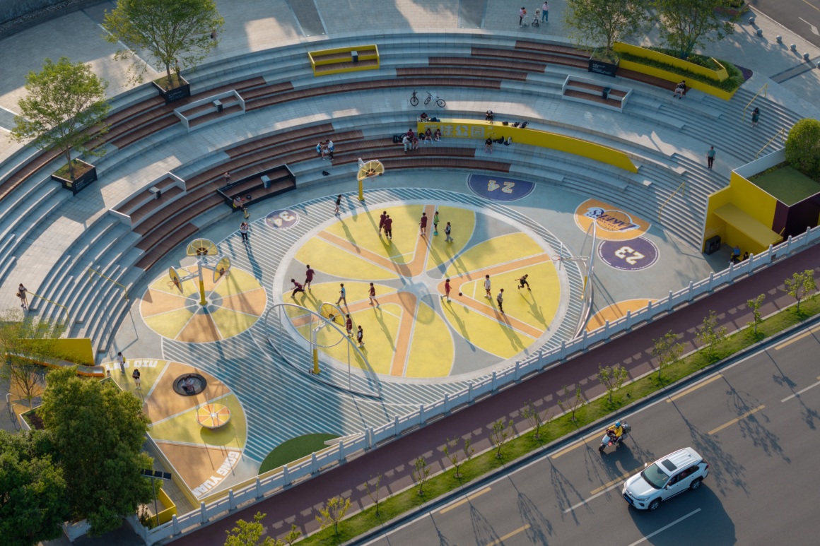 Yichang Development Avenue Basketball Park by HID – mooool