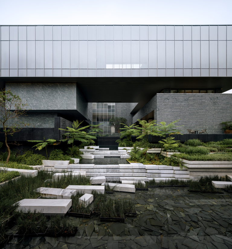 城市的风景,东莞华润旗峰润府城市展厅 / 承迹景观 – mooool木藕设计网