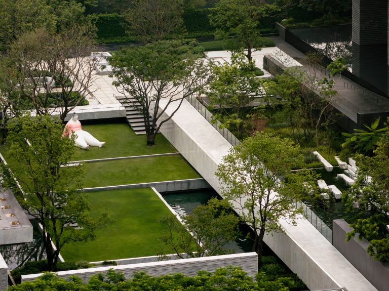 城市的风景,东莞华润旗峰润府城市展厅 / 承迹景观 – mooool木藕设计网