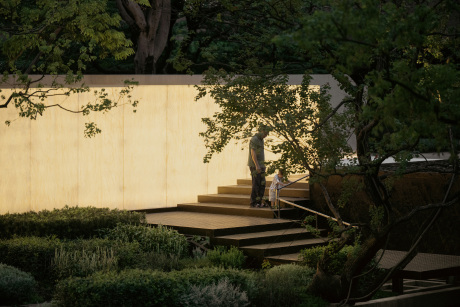 城市的风景，东莞华润旗峰润府城市展厅 / 承迹景观 – mooool木藕设计网