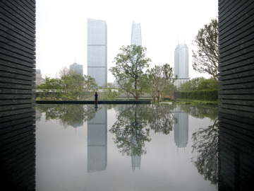 城市的风景,东莞华润旗峰润府城市展厅 / 承迹景观 – mooool木藕设计网