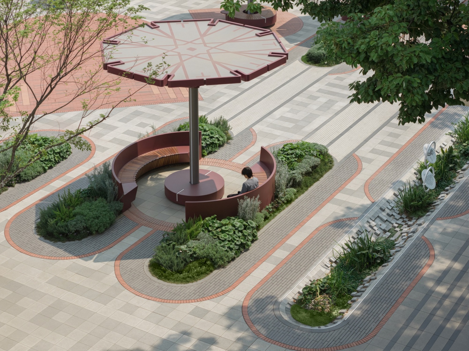 烟火与优雅，多元复合的城市街角客厅——兴安广场 / HID翰地景观 – mooool木藕设计网